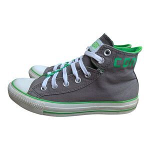 Converse Chuck Taylor All Star Double Tongue Hi Top sneakers Gray & Green Sz 7